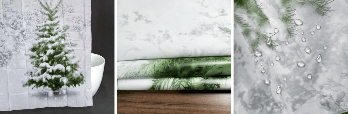 Winter Pine Shower Curtain Winter Pine Shower Curtain